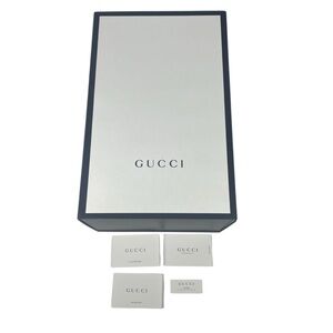 Gucci Large Storage Gift Box Magnetic Close Cream & Black + Booklets 16 x 10 x 7